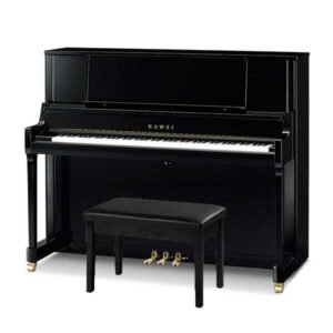 kawai upright piano with bench